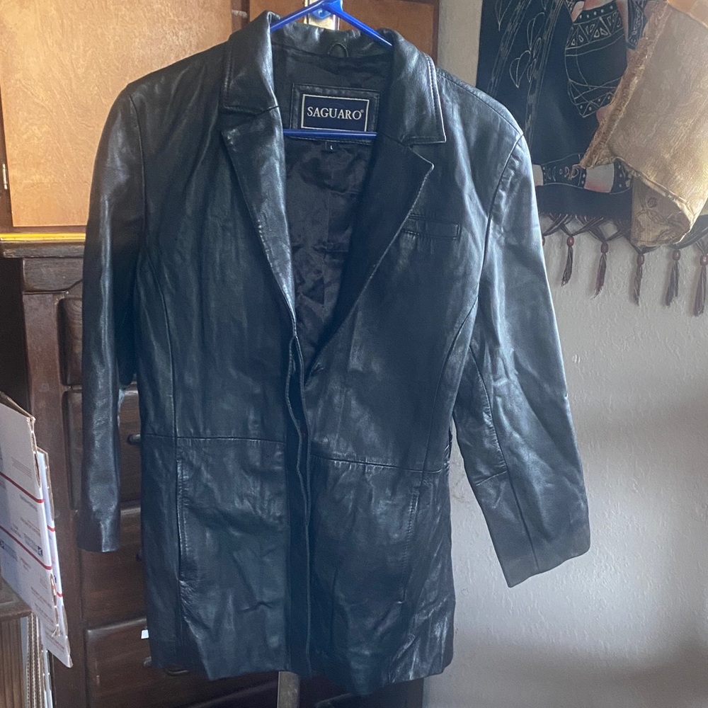Saguaro Women's Black Leather Jacket